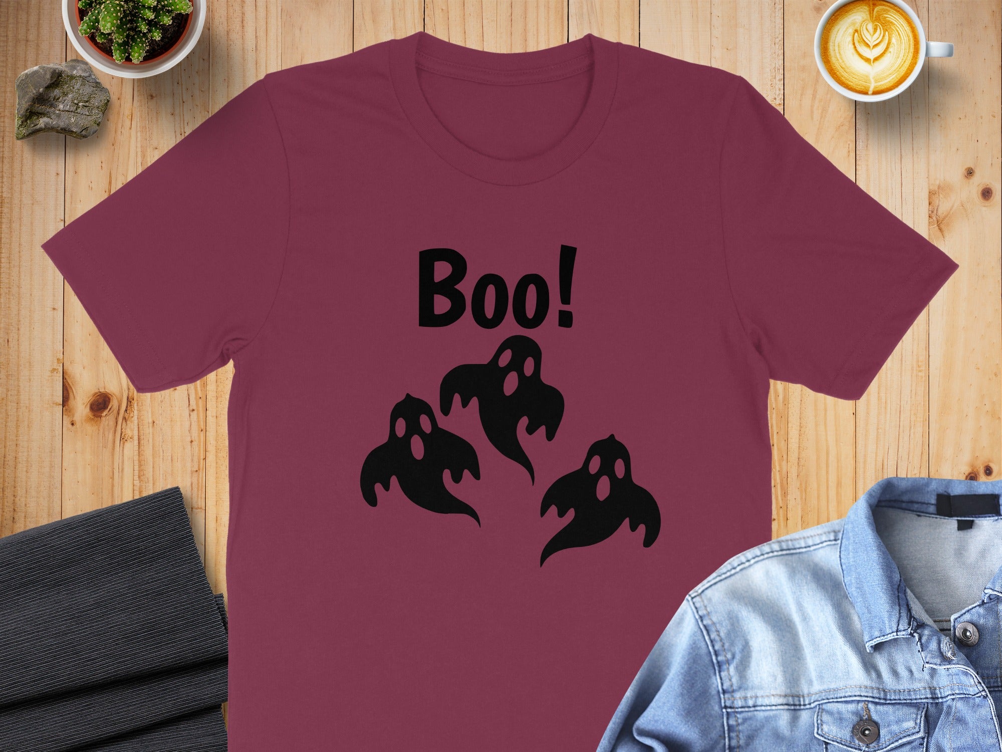 Boo Three Ghosts Graphic Design Halloween Product