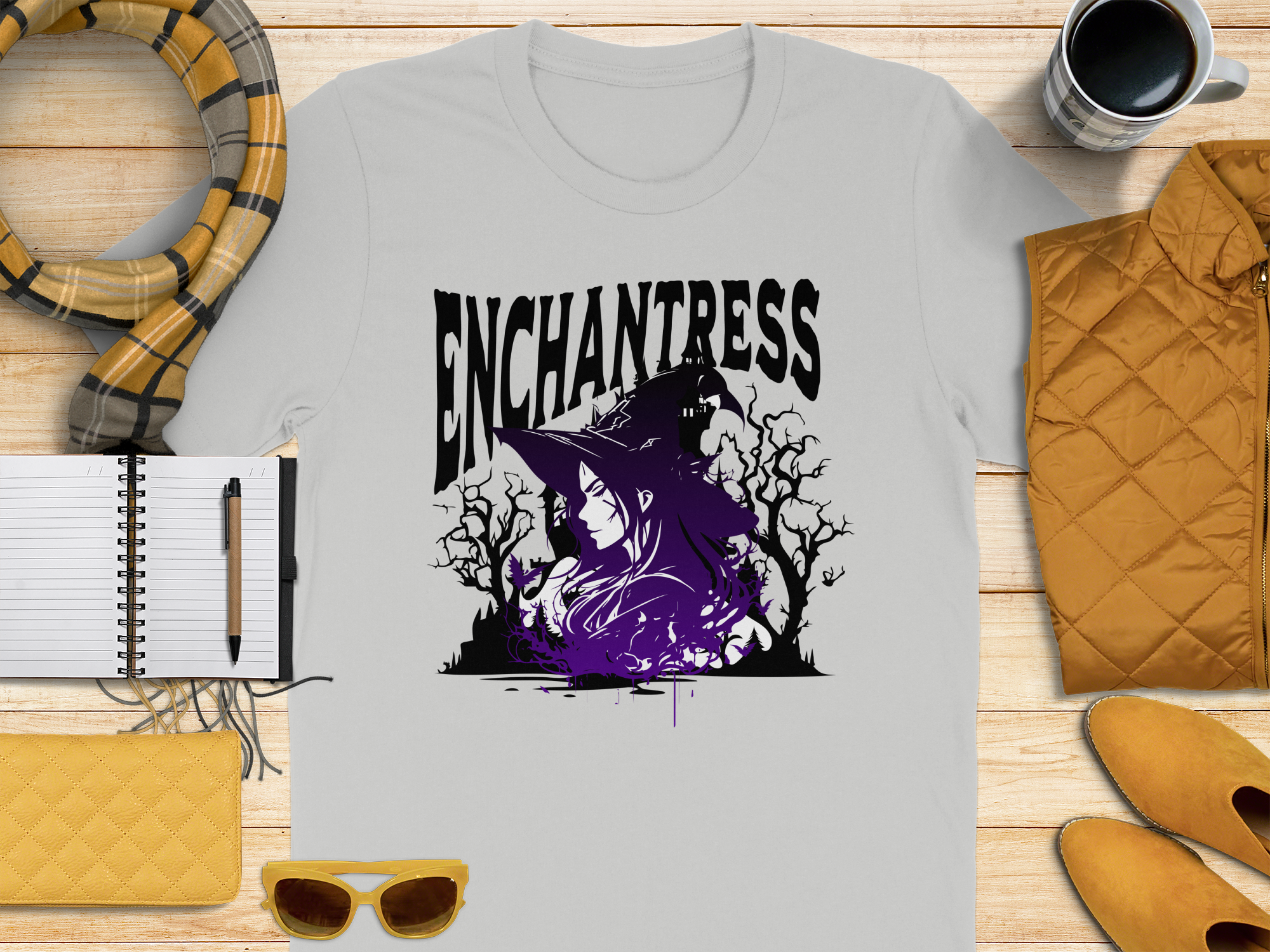 Enchantress Witch Graphic Tee Witchcraft Theme Shirt product type