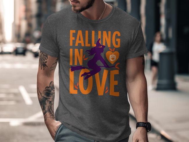 Falling In Love Witch Silhouette Design Shirt product