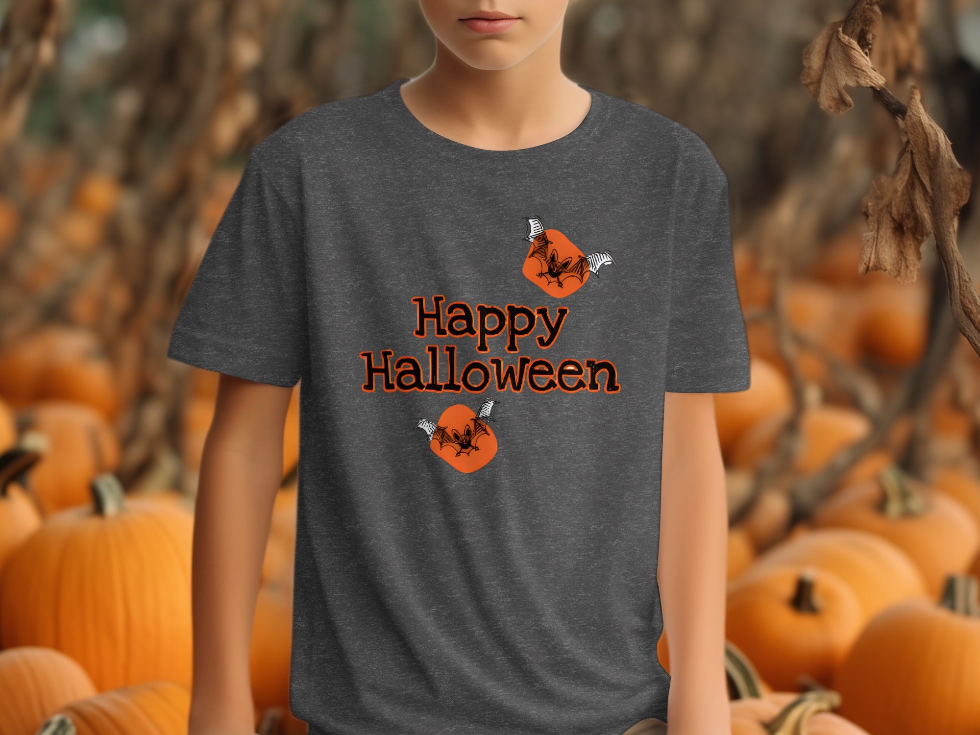 Happy Halloween Shirt with Spider Pumpkin Design product