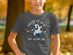 Creepy Ghost Skateboard Graphic Tee Shirt product