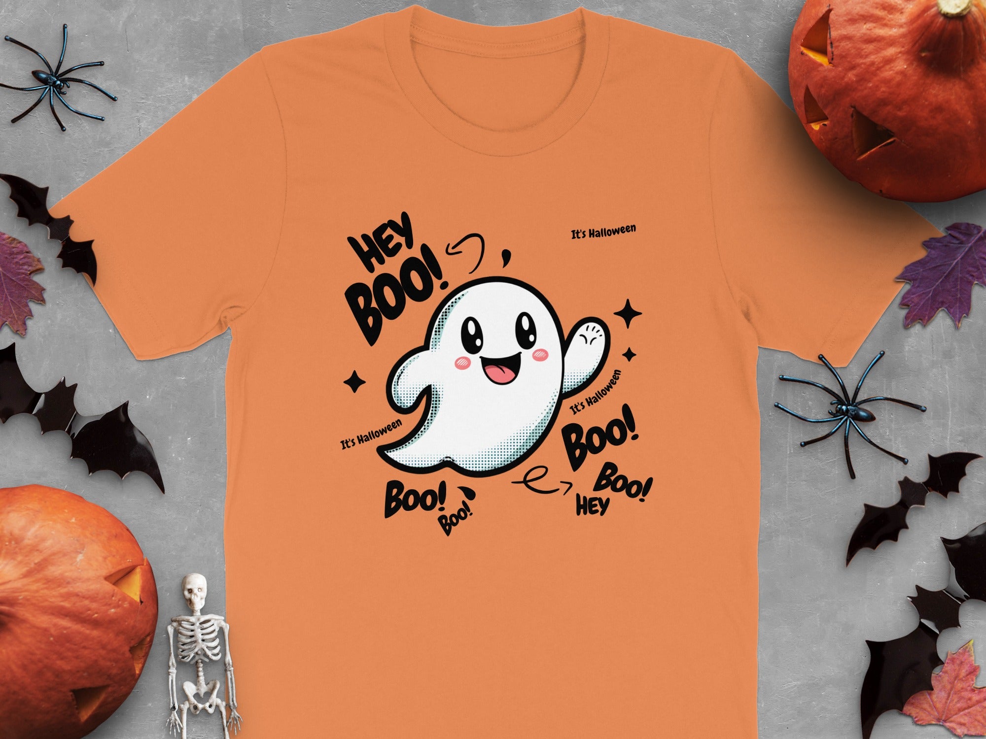 Hey Boo It's Halloween Ghost Shirt product type