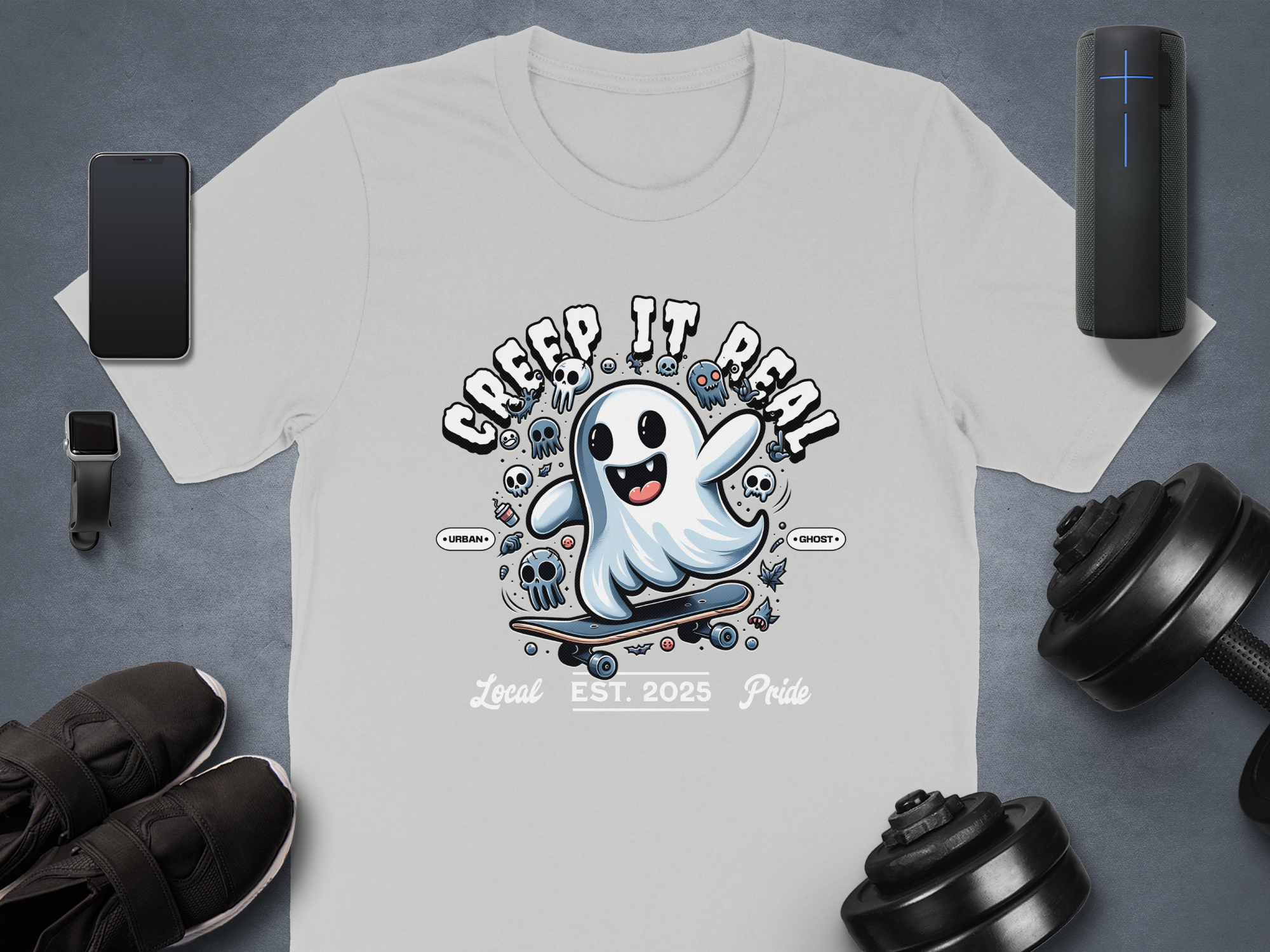 Creep It Real Local Pride Ghost Graphic T-Shirt product