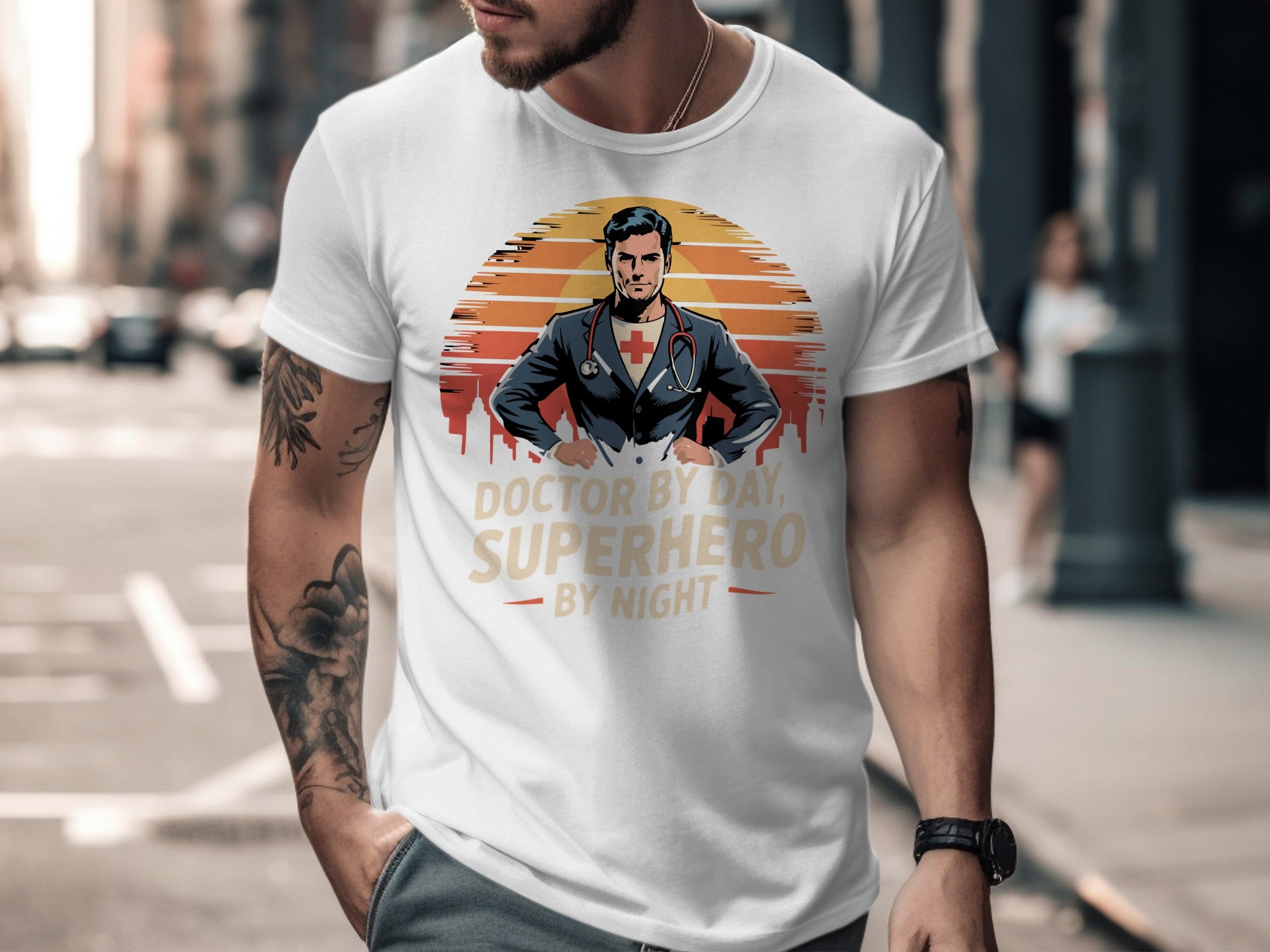 Doctor by Day Superhero by Night T-Shirt product type