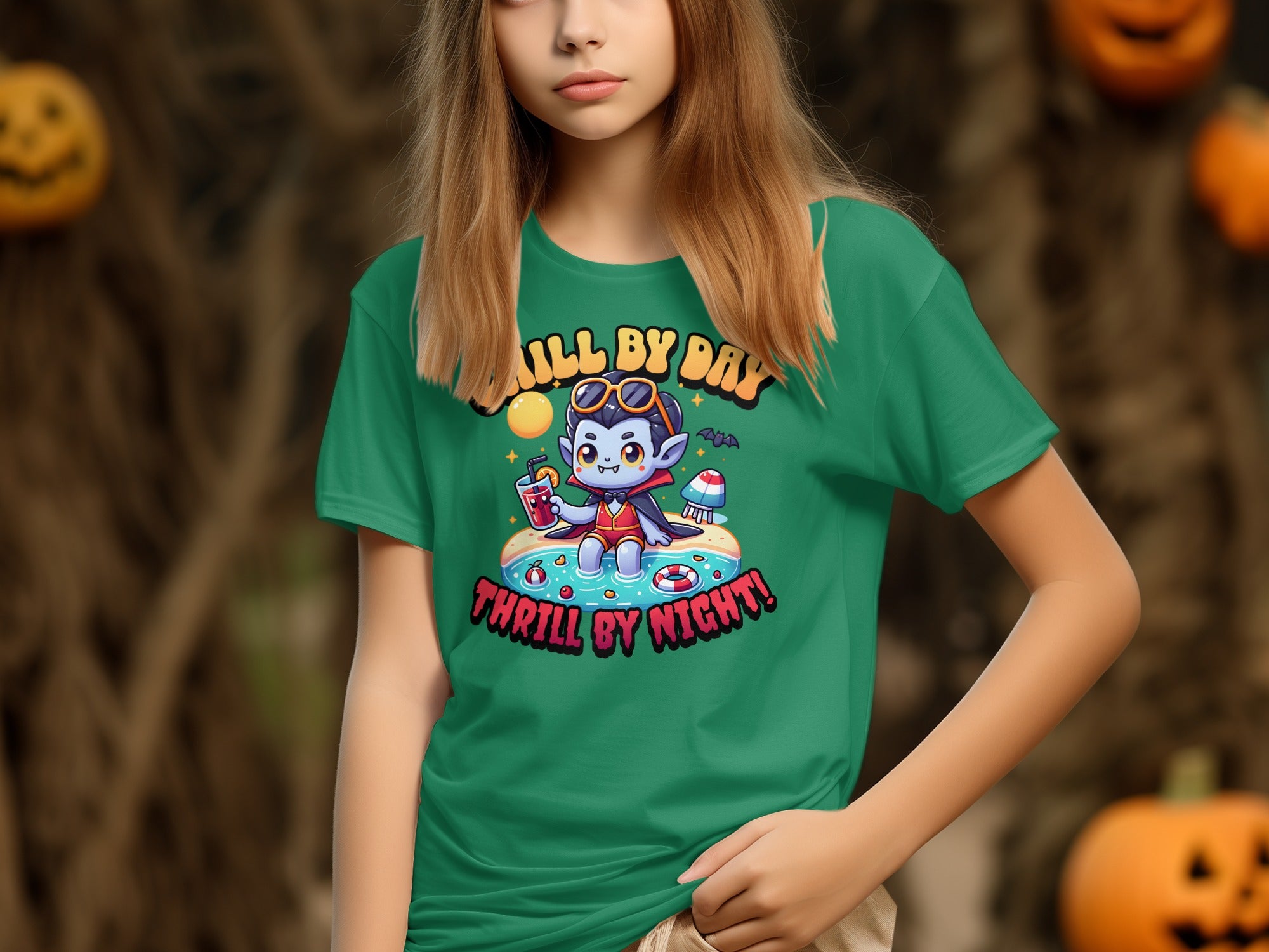 Chill By Day Thrill By Night Cute Cat T-shirt product