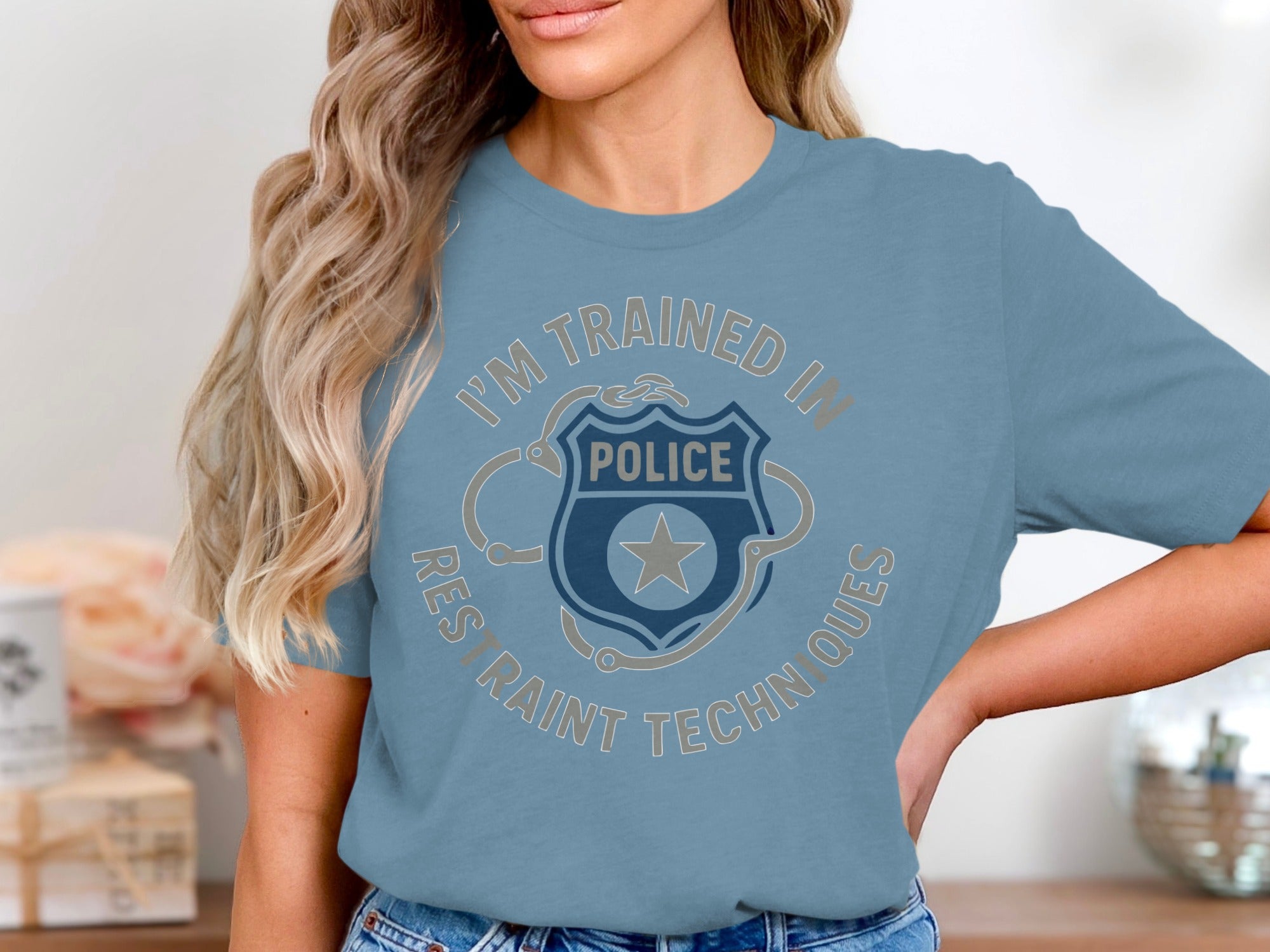 I'm Trained in Restraint Techniques Police T-shirt