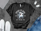 Spooky Ghost Creepin It Real Graphic T-Shirt product type