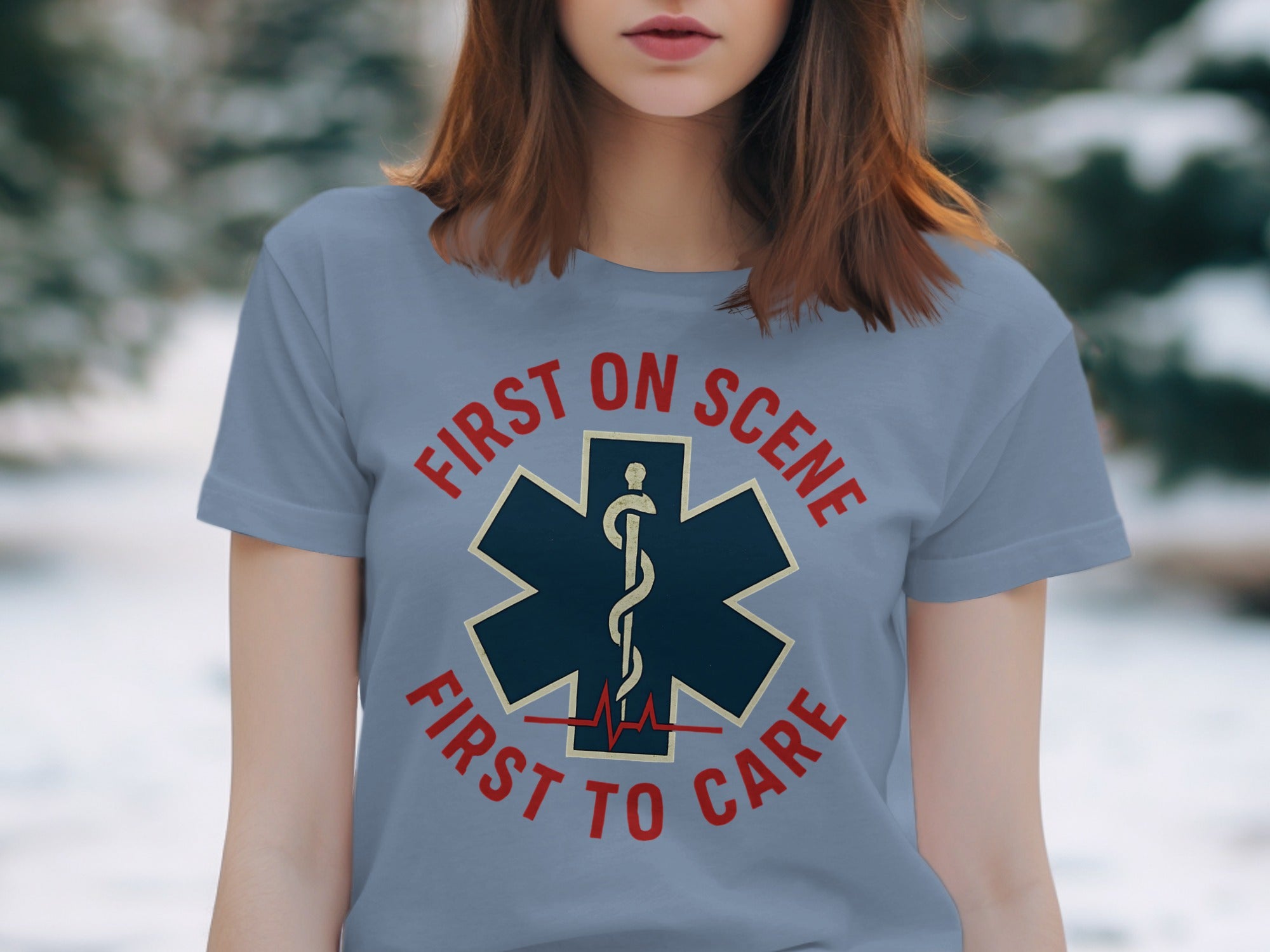 First on Scene First to Care Graphic T-Shirt product