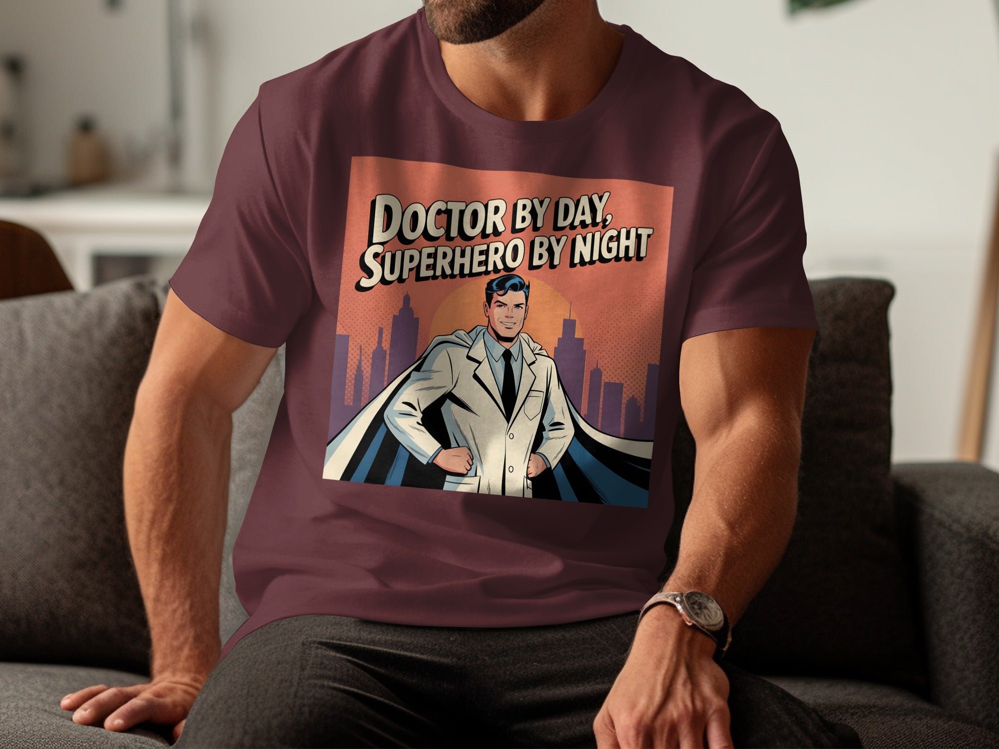 Doctor By Day Superhero By Night Graphic Shirt product type