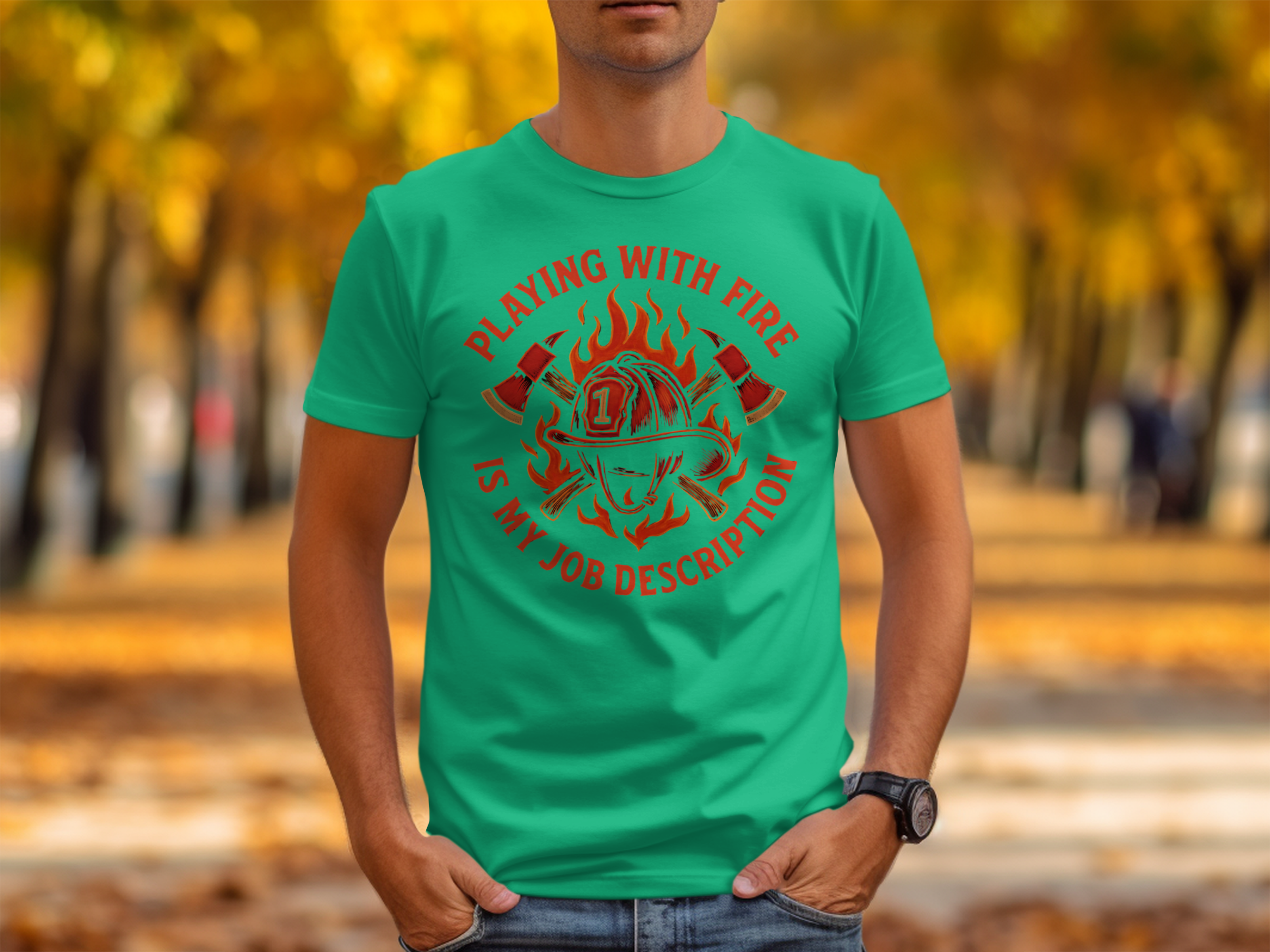 Playing With Fire Is My Job Description T-shirt product