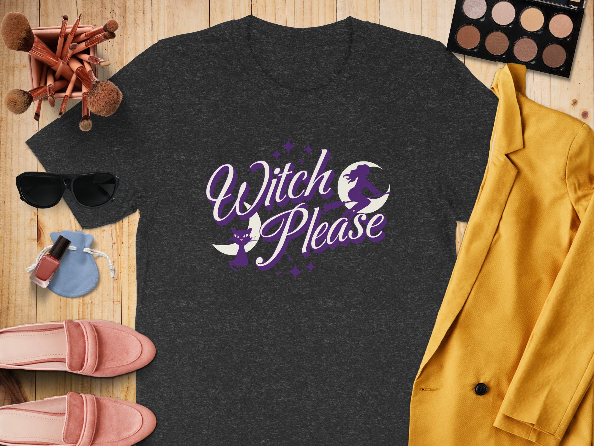 Witch Please Graphic Tee Halloween Theme Shirt product type