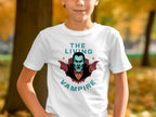 The Living Vampire Graphic Halloween Kids T-shirt