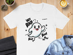 Hey Boo It's Halloween Ghost Graphic Tshirt product