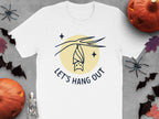 Let's Hang Out Bat Design White T-Shirt product