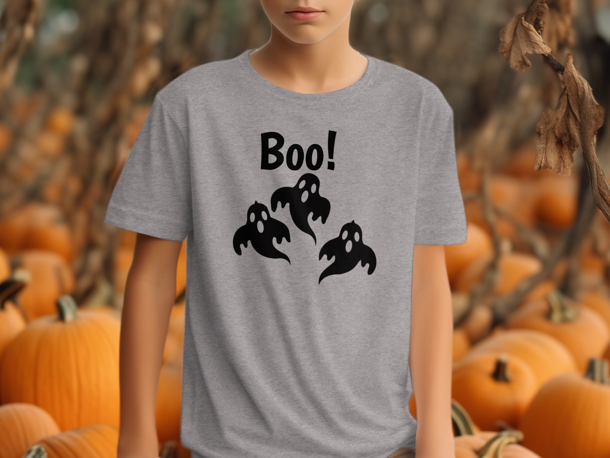 Boo Ghosts Halloween T-Shirt design adult product type