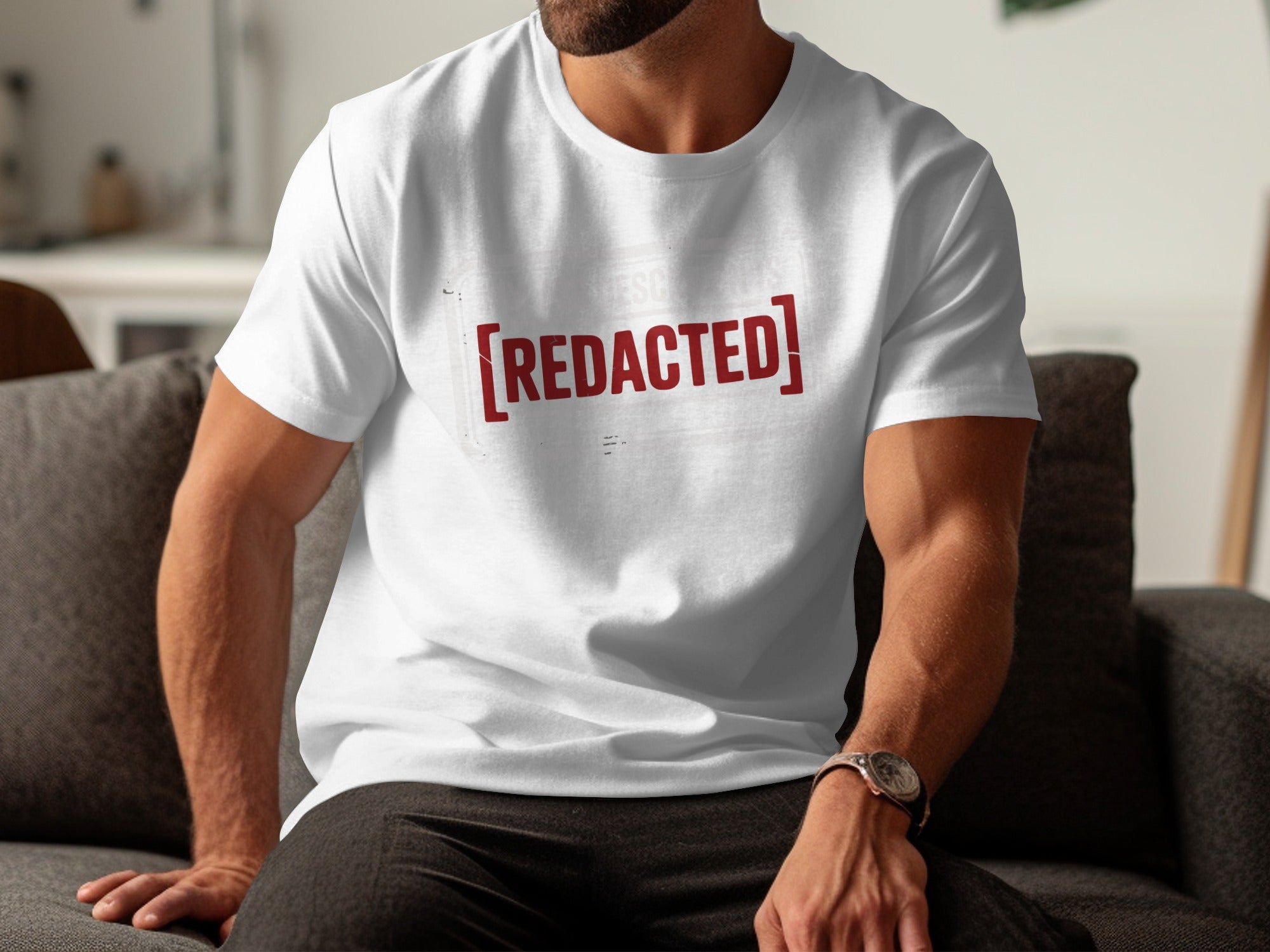 Bold Redacted Graphic Design T-shirt product