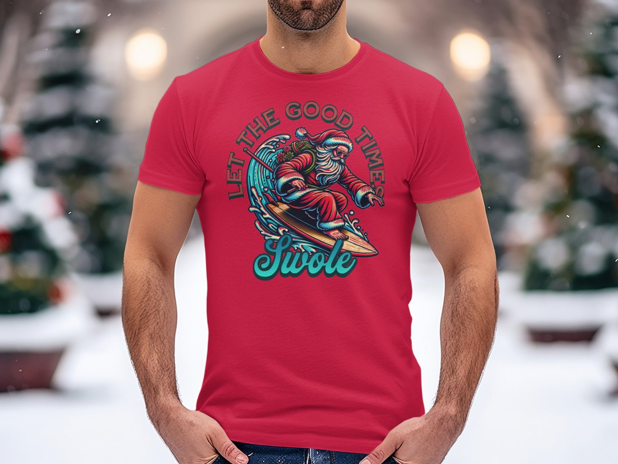 Let The Good Times Swole Santa Claus Christmas product