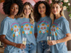 Celebrando La Vida Colorful Skull Graphic TShirt product type