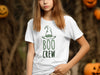 Boo Crew Graphic Witch Hat Halloween Shirt product type