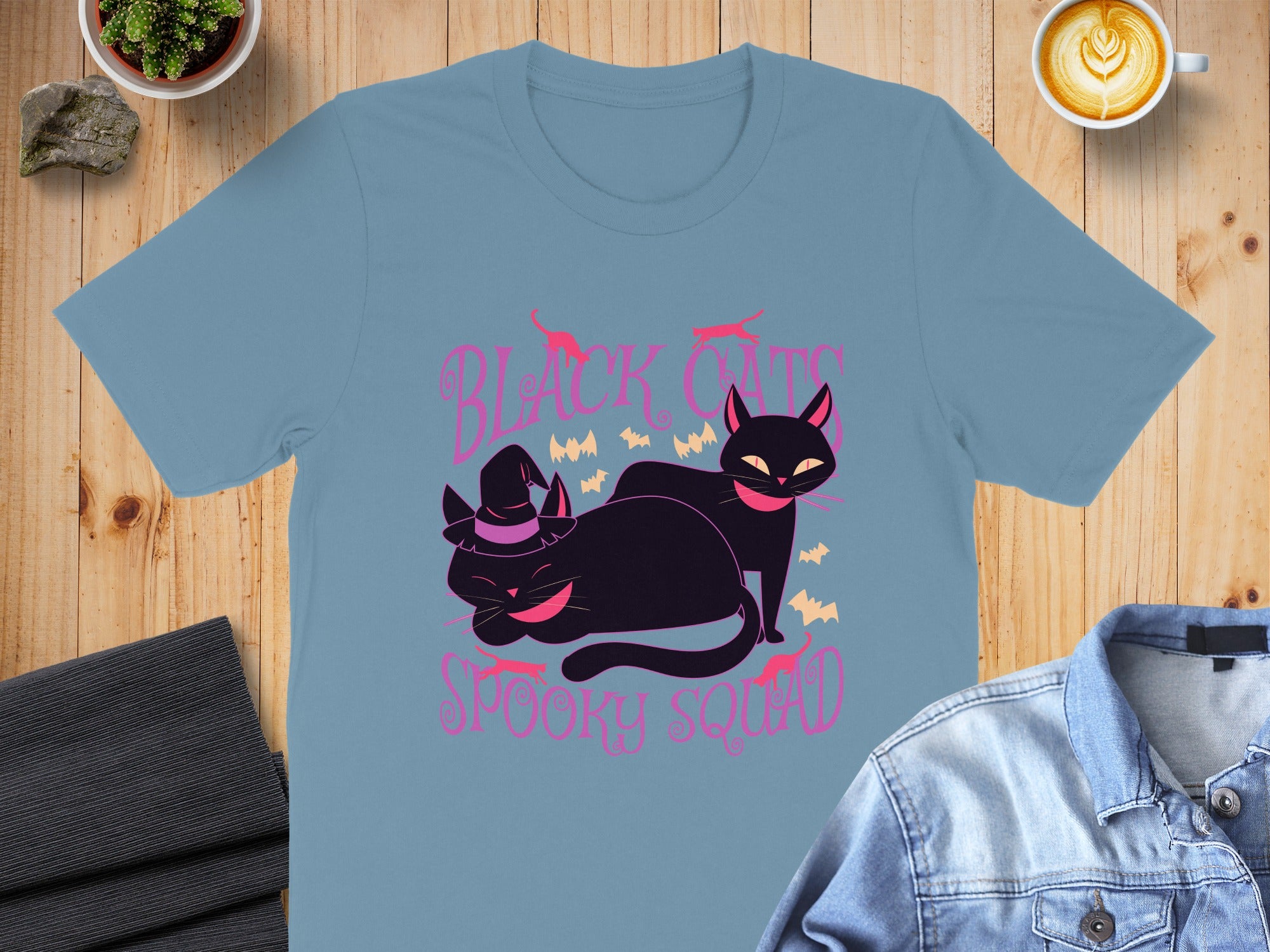 Black Cats Spooky Squad Graphic T-Shirt product type