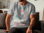 Caring Meets Science Nursing Themed Shirt product type