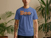 Boo tiful Print on Blue Graphic T-shirt product
