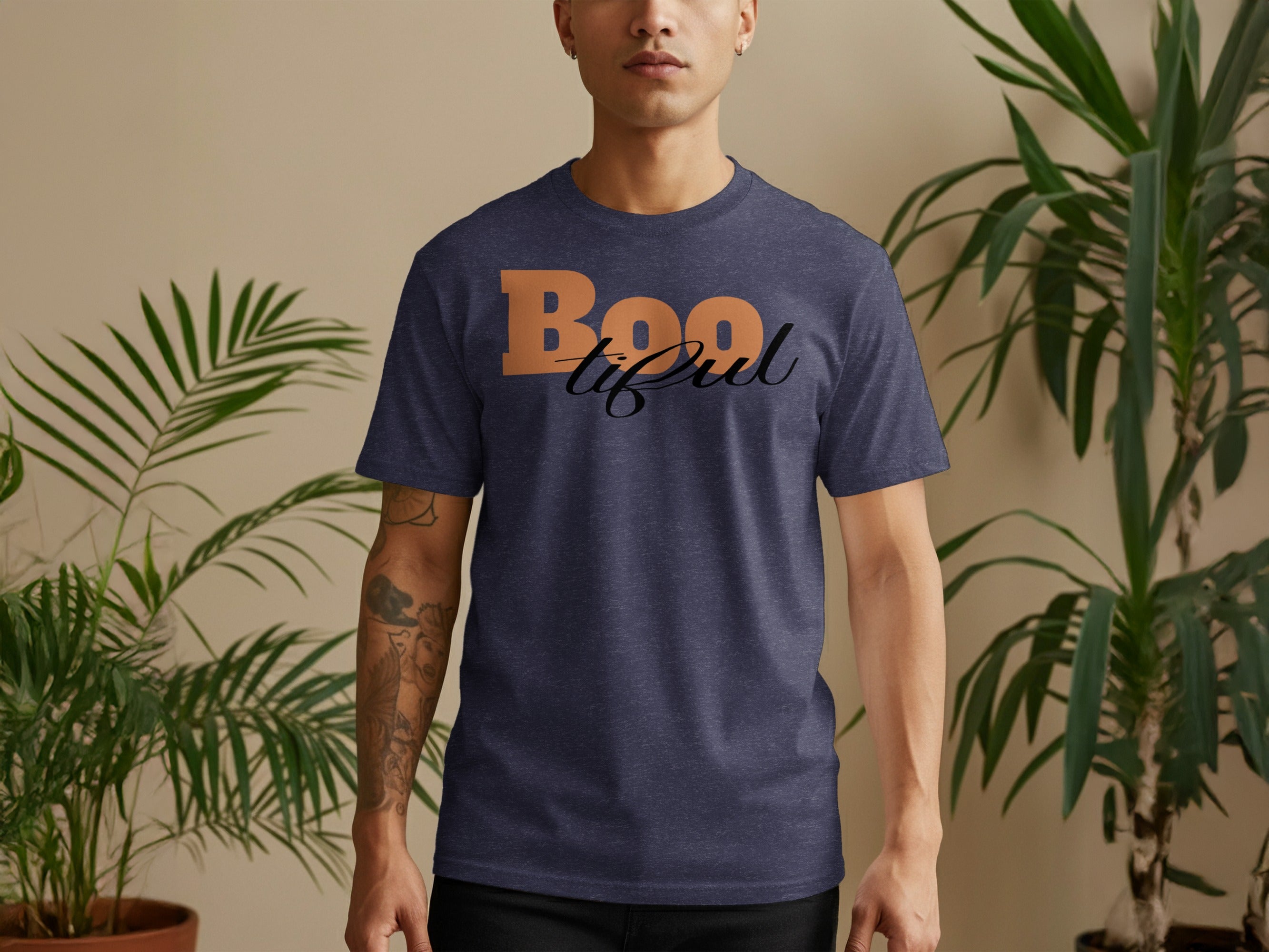 Boo-tiful Design Halloween Theme T-Shirt product type