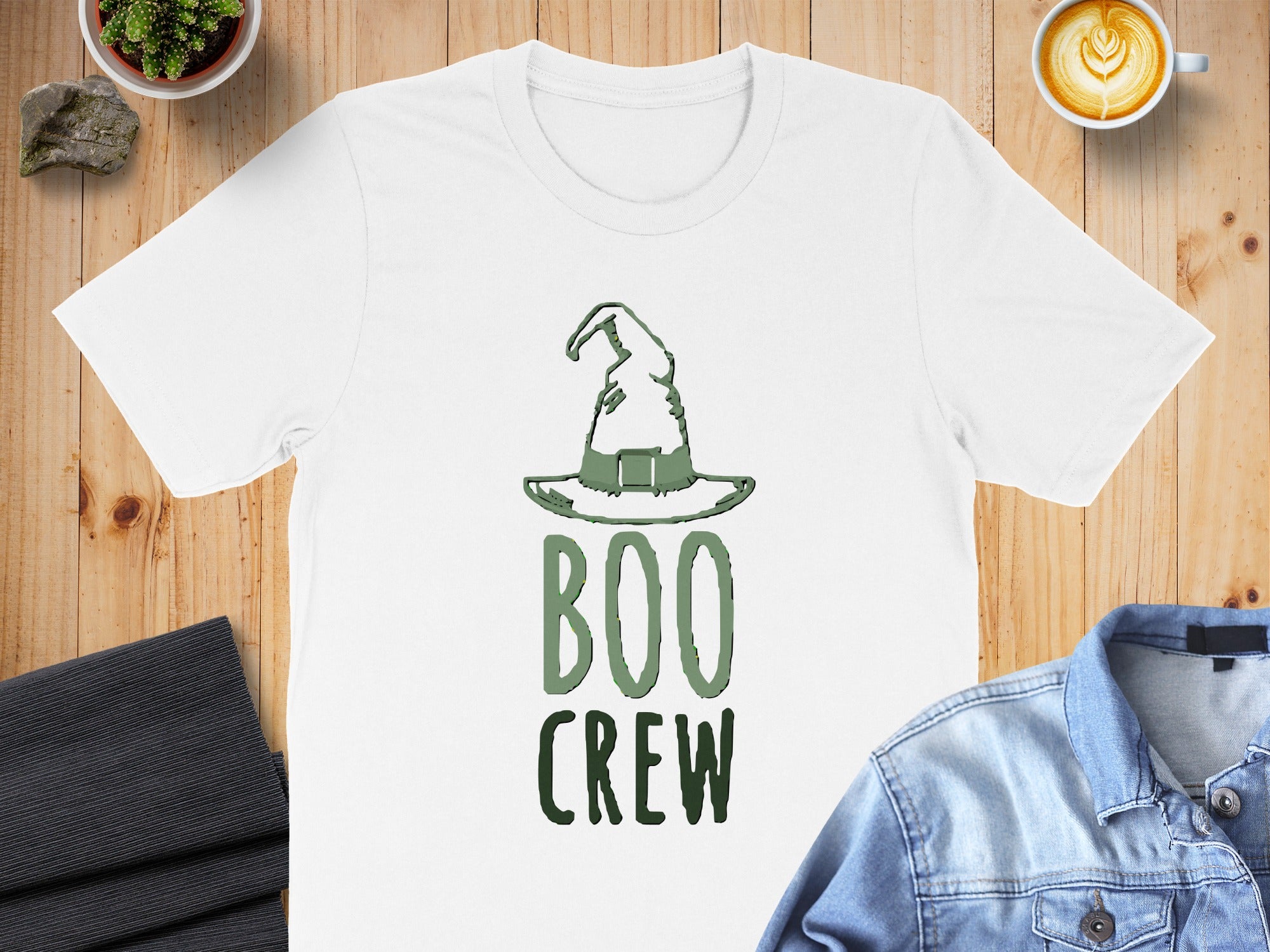 Boo Crew Witch Hat Design Halloween Shirt product type