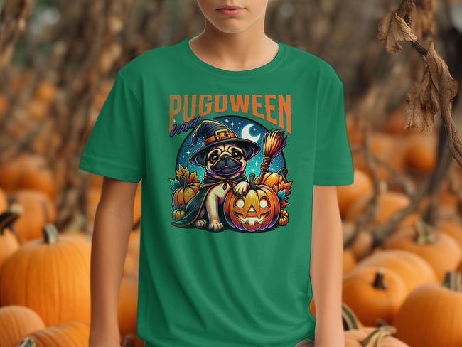 Pugoween Halloween Themed Dog Lover Graphic T-Shirt product type