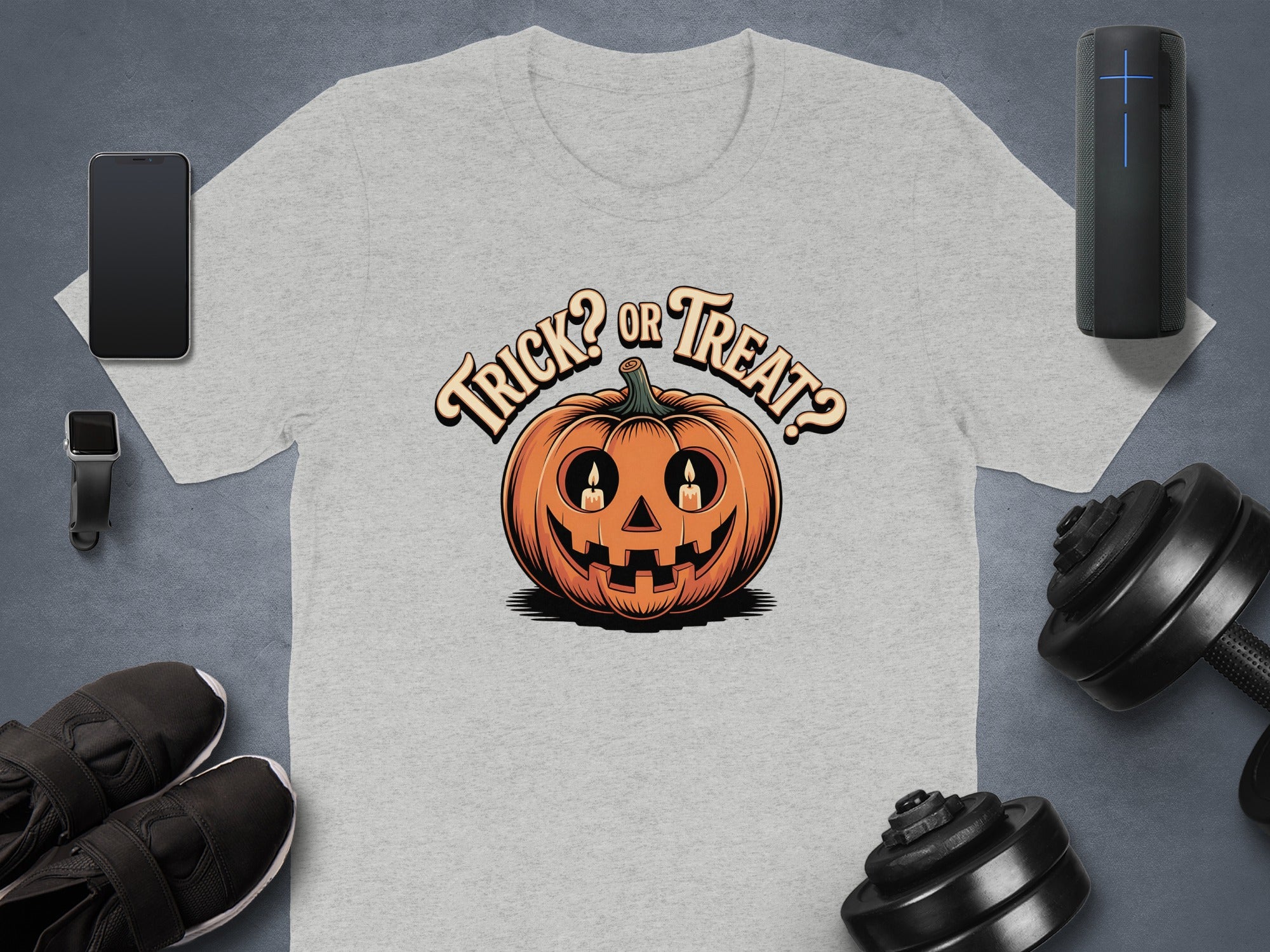 Trick? Or Treat? Halloween Pumpkin T-Shirt product type