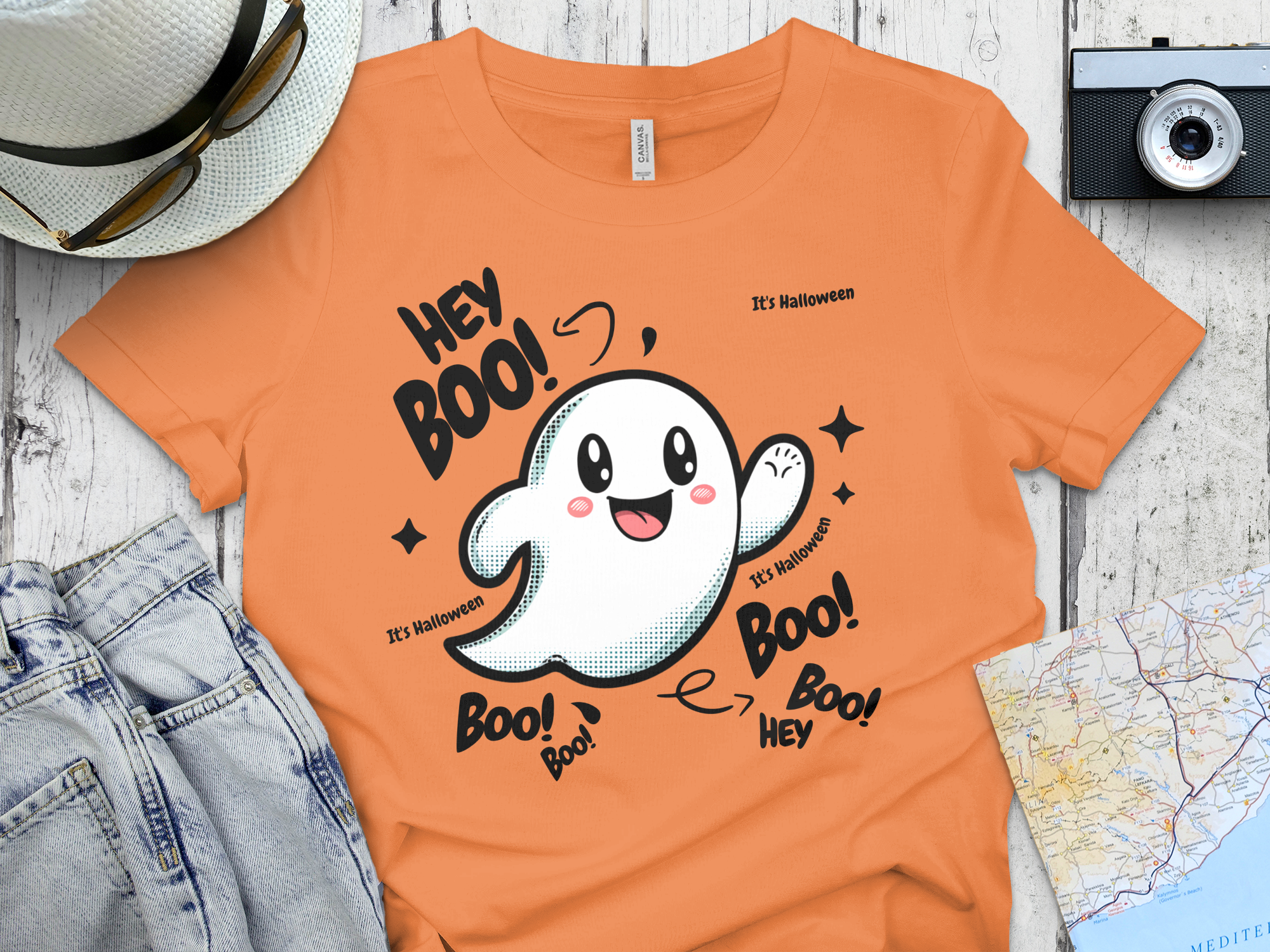 Hey Boo Halloween Boo Boo Hey Ghost T-Shirt product type