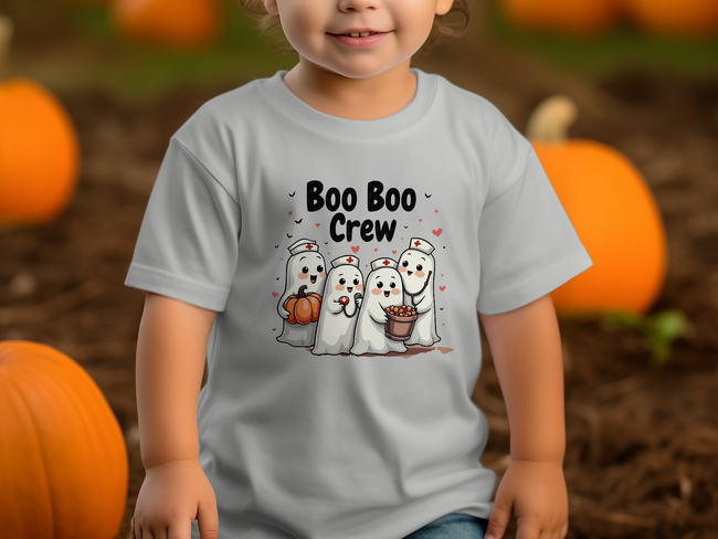 Toddler Tee - Boo Boo Crew of Nurse Ghosts Design