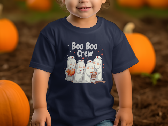 Toddler Tee - Boo Boo Crew of Nurse Ghosts Design