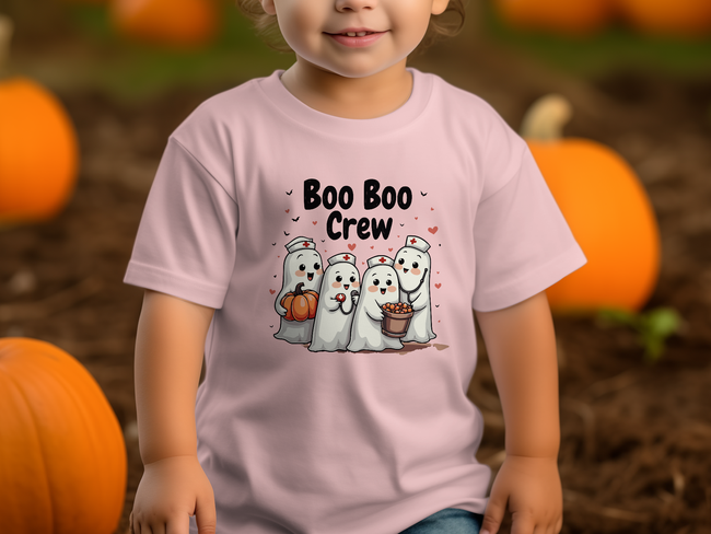 Toddler Tee - Boo Boo Crew of Nurse Ghosts Design
