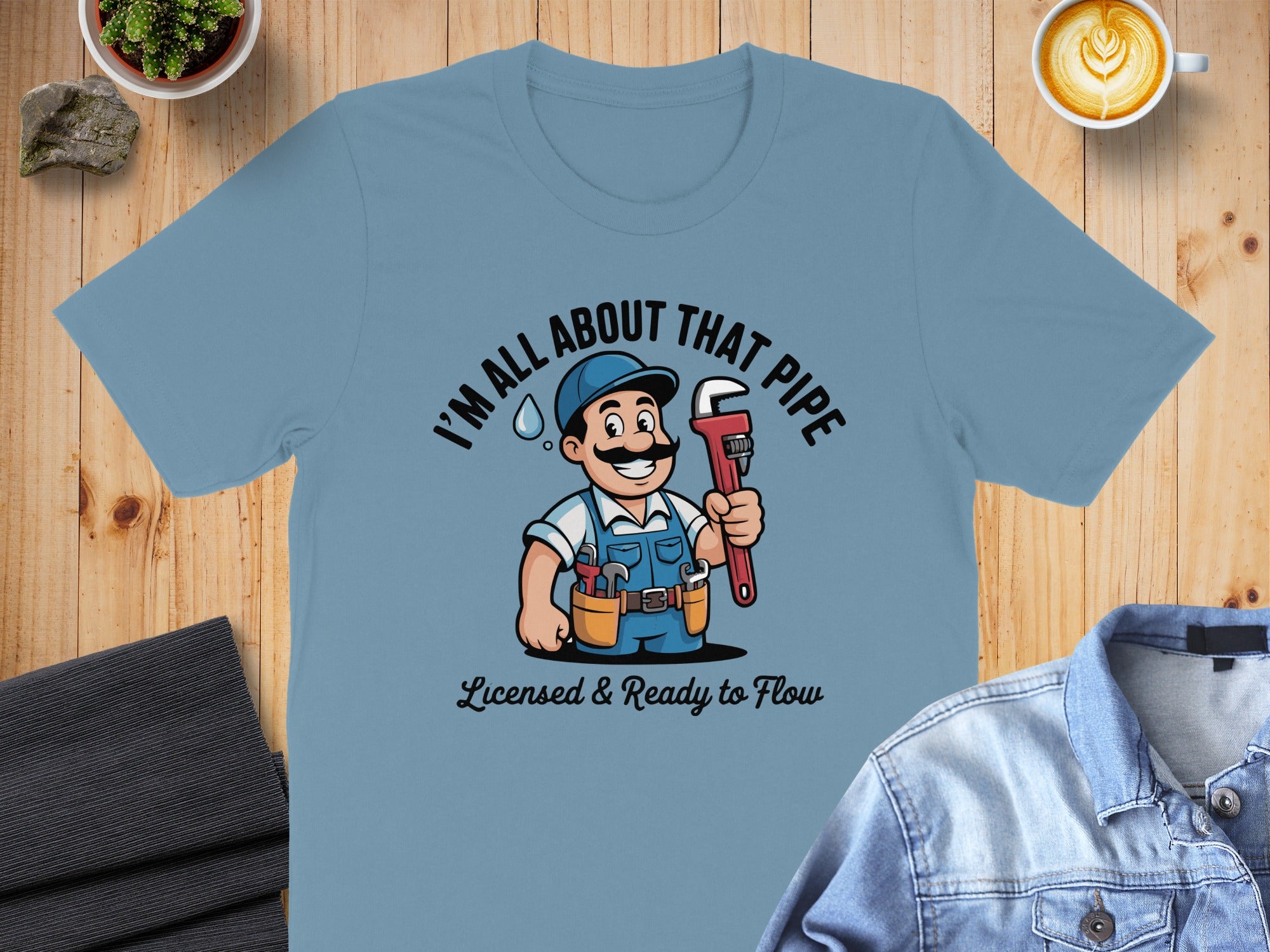 Licensed & Ready to Flow Plumber Graphic T-Shirt Product