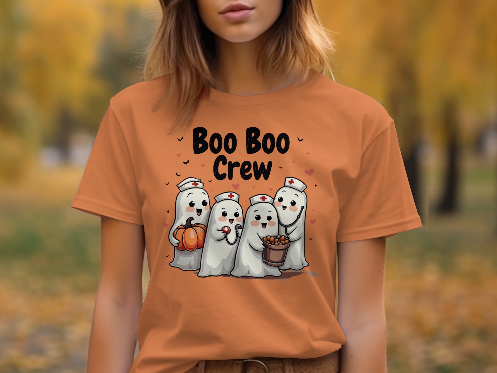 Boo Boo Crew Four Cute Ghosts Halloween T-shirt product type