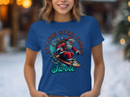 Santa Surfing with Let the Good Times Swole T-Shirt