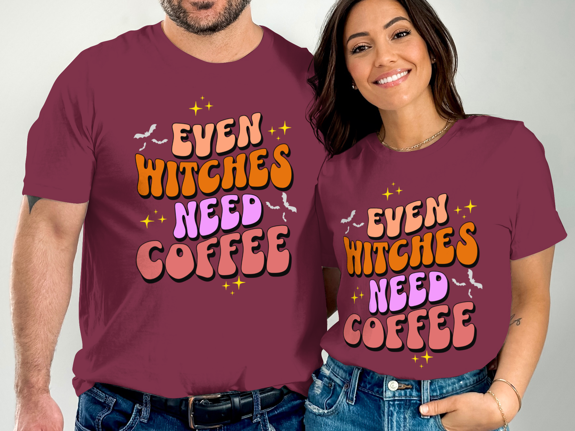 Even Witches Need Coffee Graphic T-shirt product type
