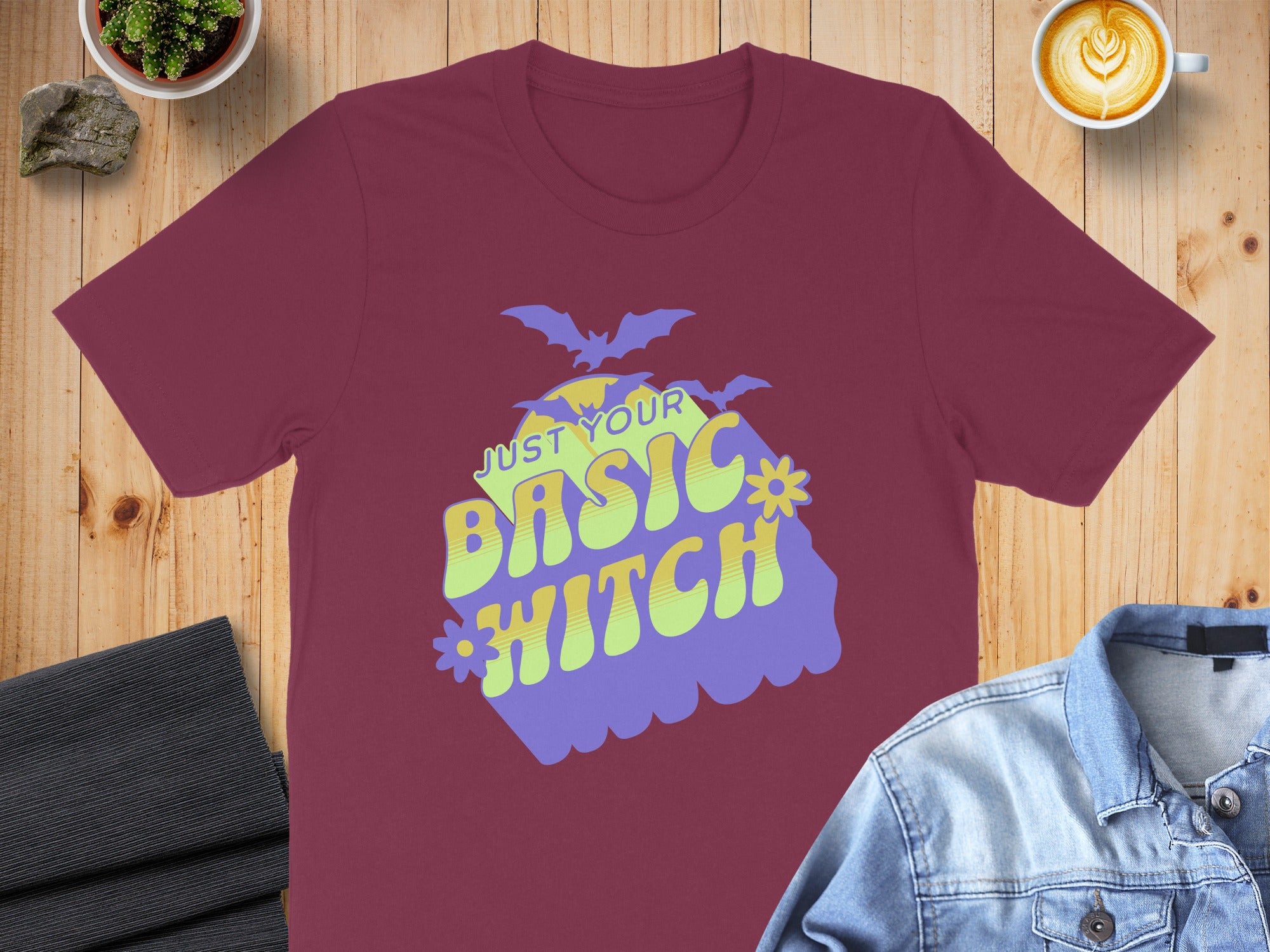 Just Your Basic Witch Graphic Tee Shirt product type