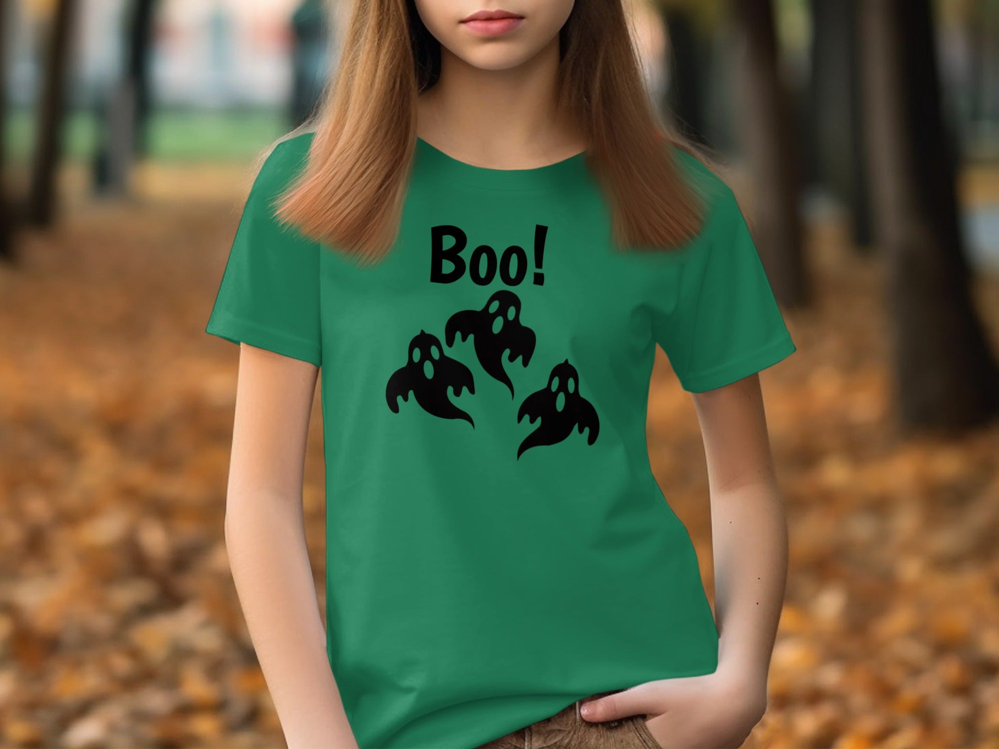 Boo! Ghosts Halloween Themed Short Sleeve Shirt product