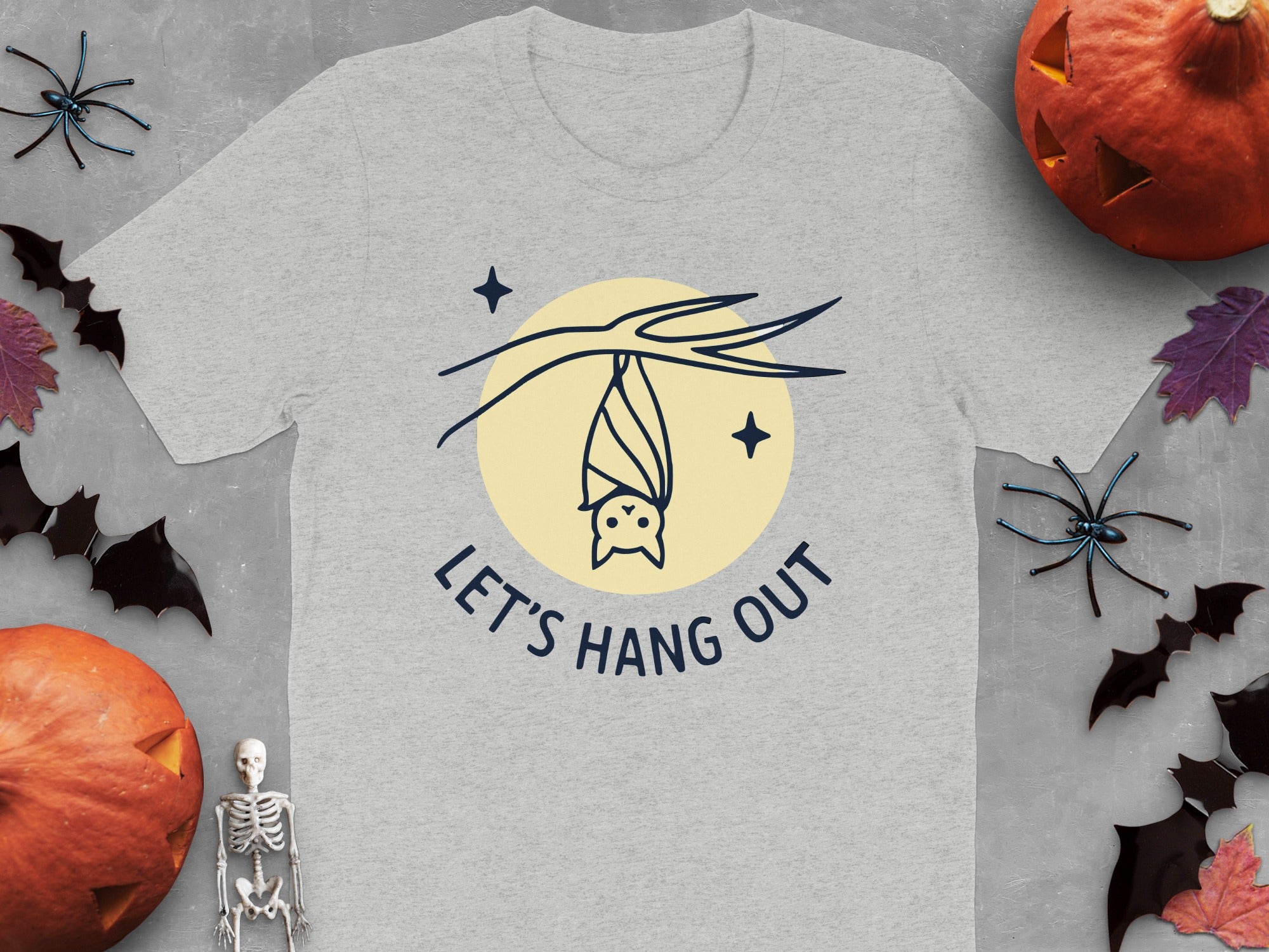 Funny Bat Let's Hang Out Halloween T-Shirt product type