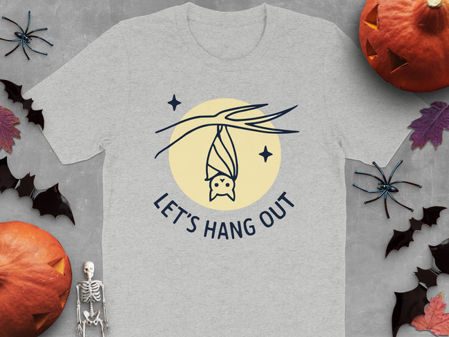 Funny Bat Let's Hang Out Halloween T-Shirt product type