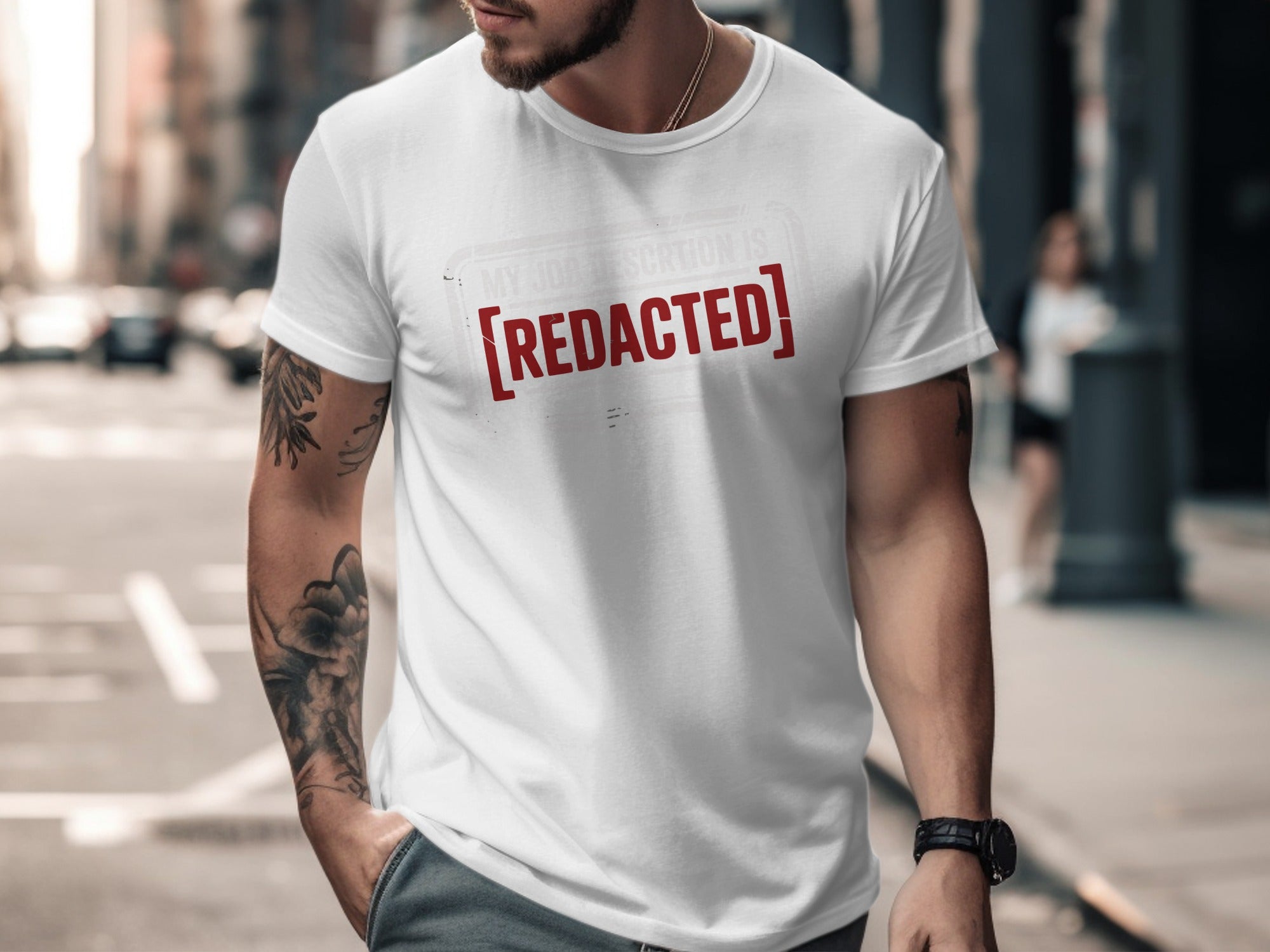 My Identification Is Redacted Printed Shirt product