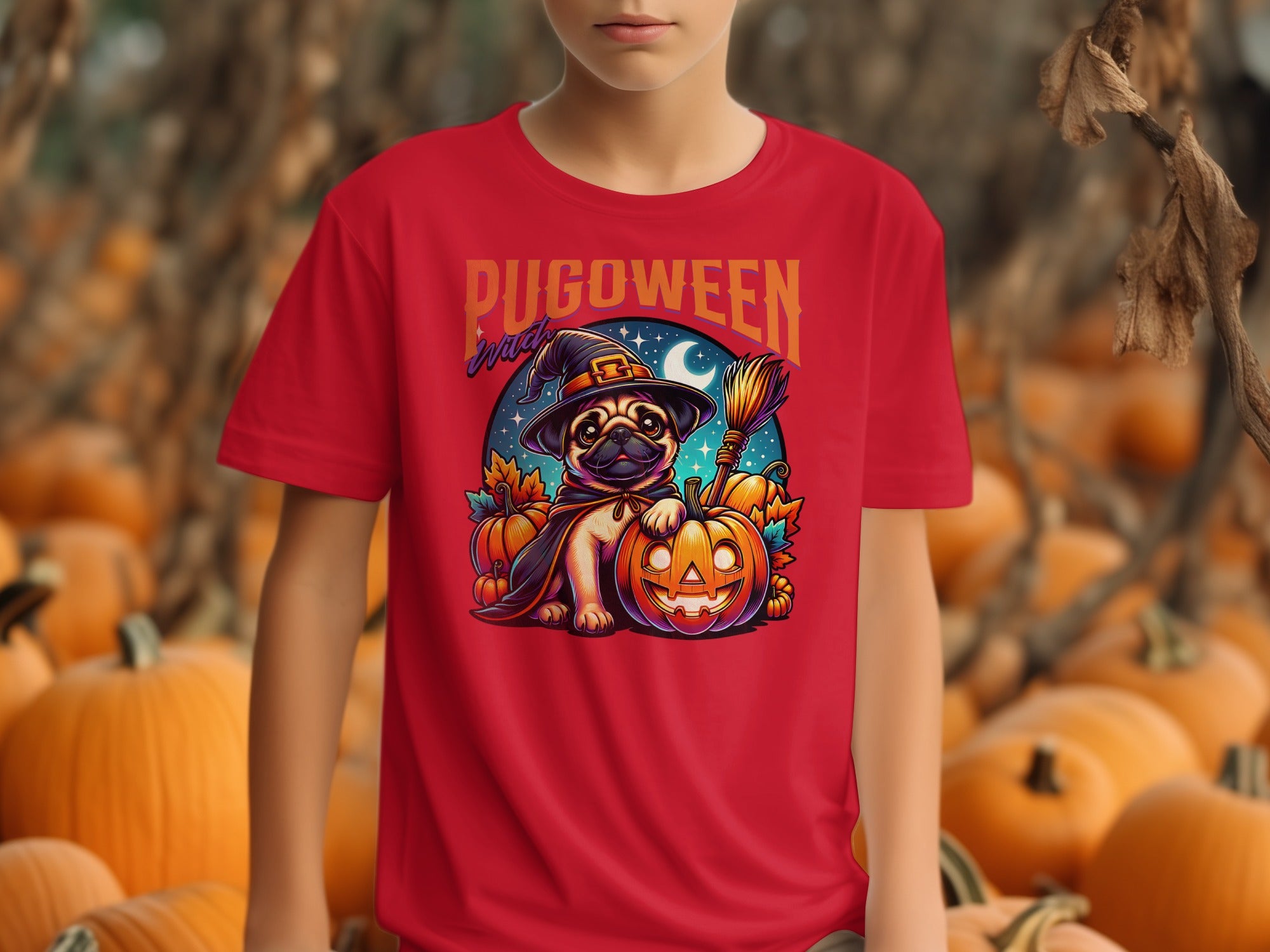 Pugoween Party Pumpkin Pug Halloween T-Shirt product