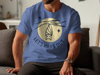 Funny Let's Hang Out Sloth Graphic Print T-Shirt product