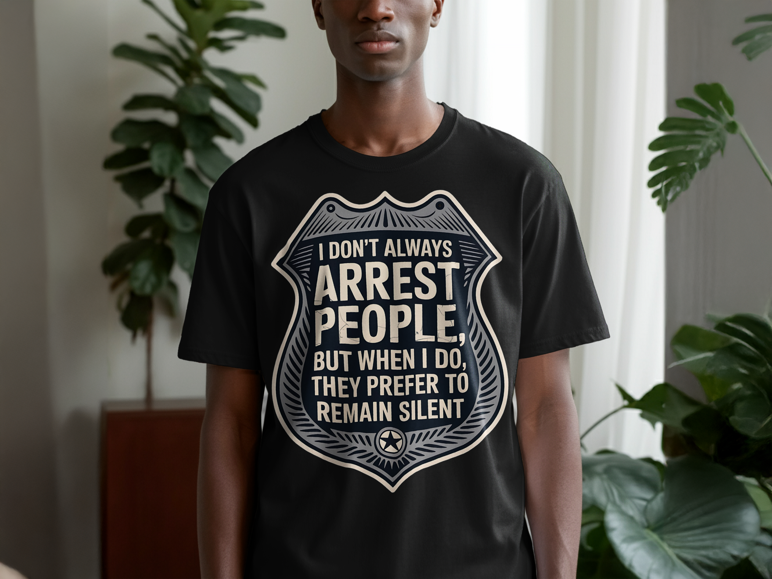 I Don't Always Arrest People Remain Silent T-shirt product type
