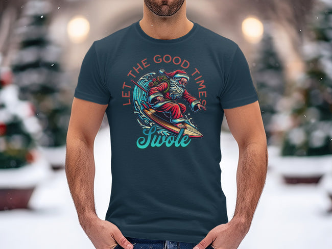 Let The Good Times Swole Santa Graphic Shirt product