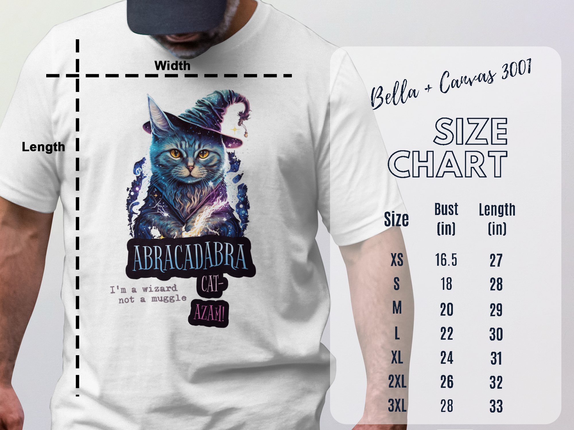 Abracadabra Cat Azam Wizard T Shirt Product