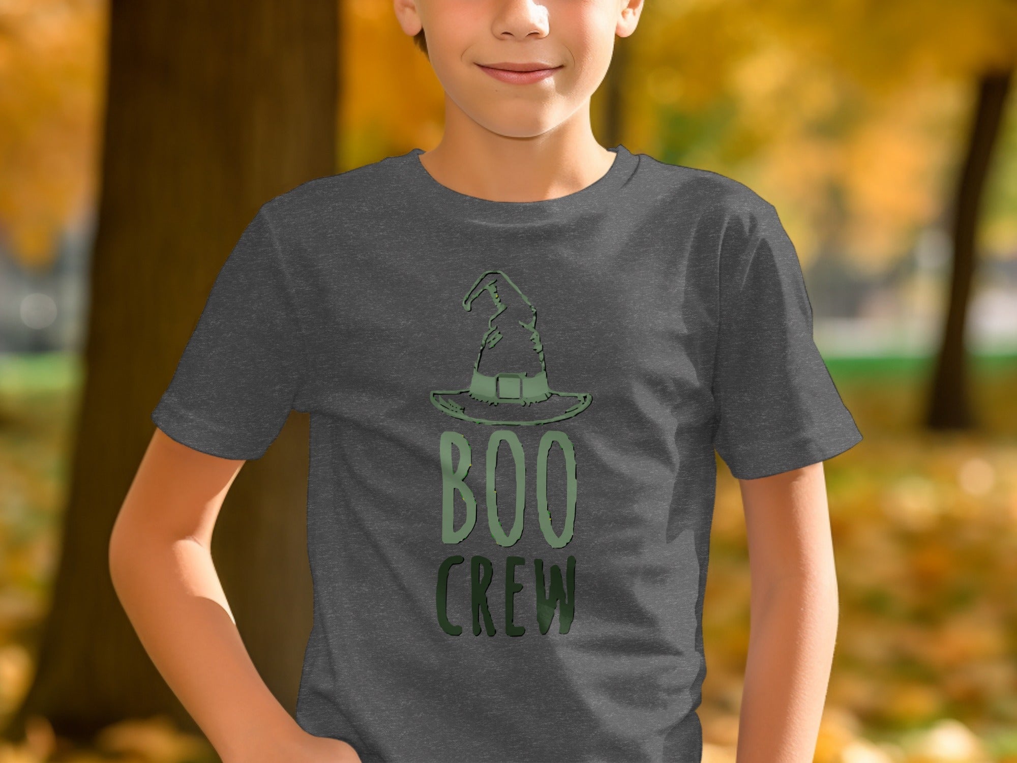 BOO CREW Witch Hat Graphic Halloween T-Shirt product
