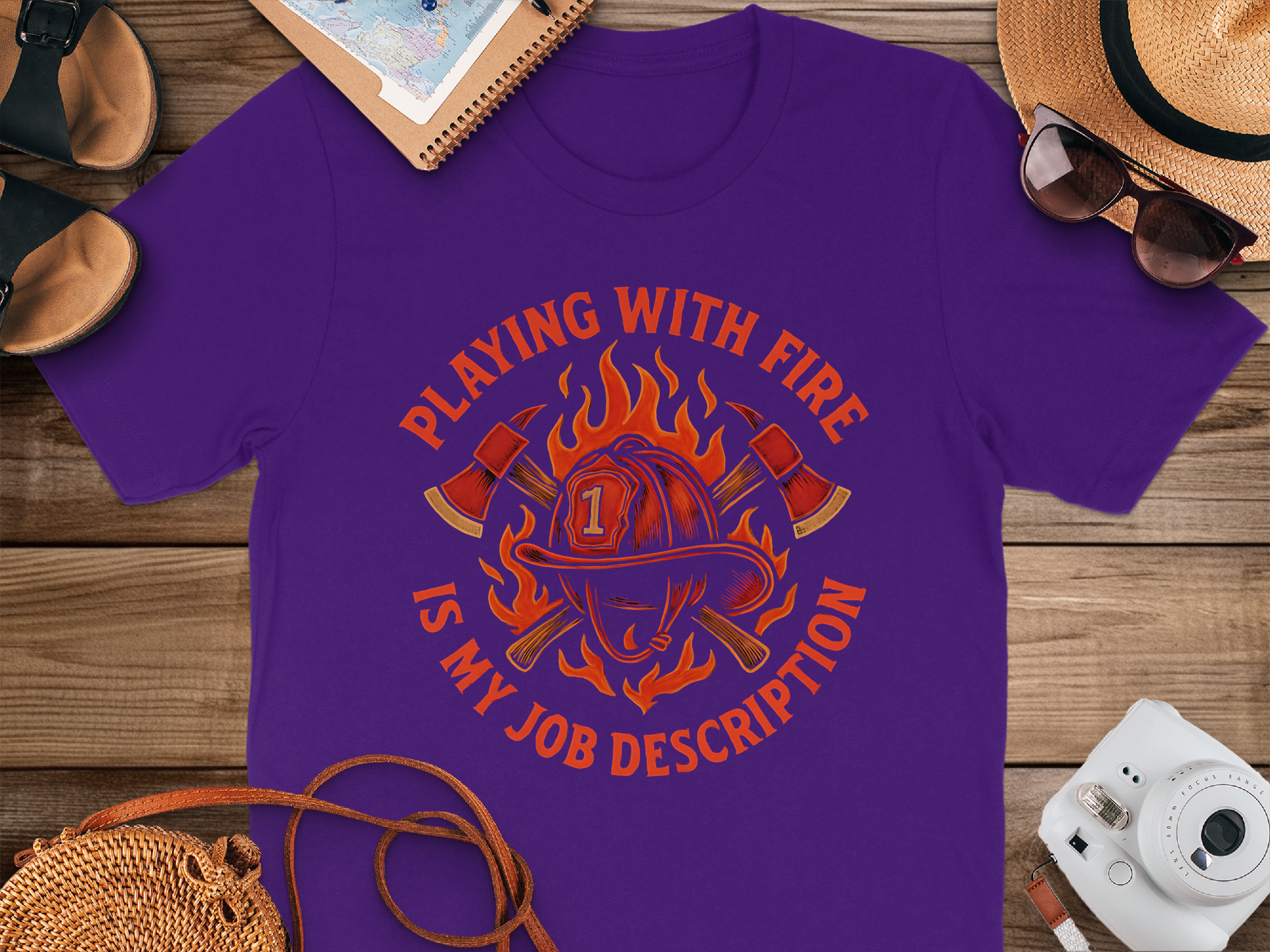 Playing with Fire is My Job Description T Shirt Product
